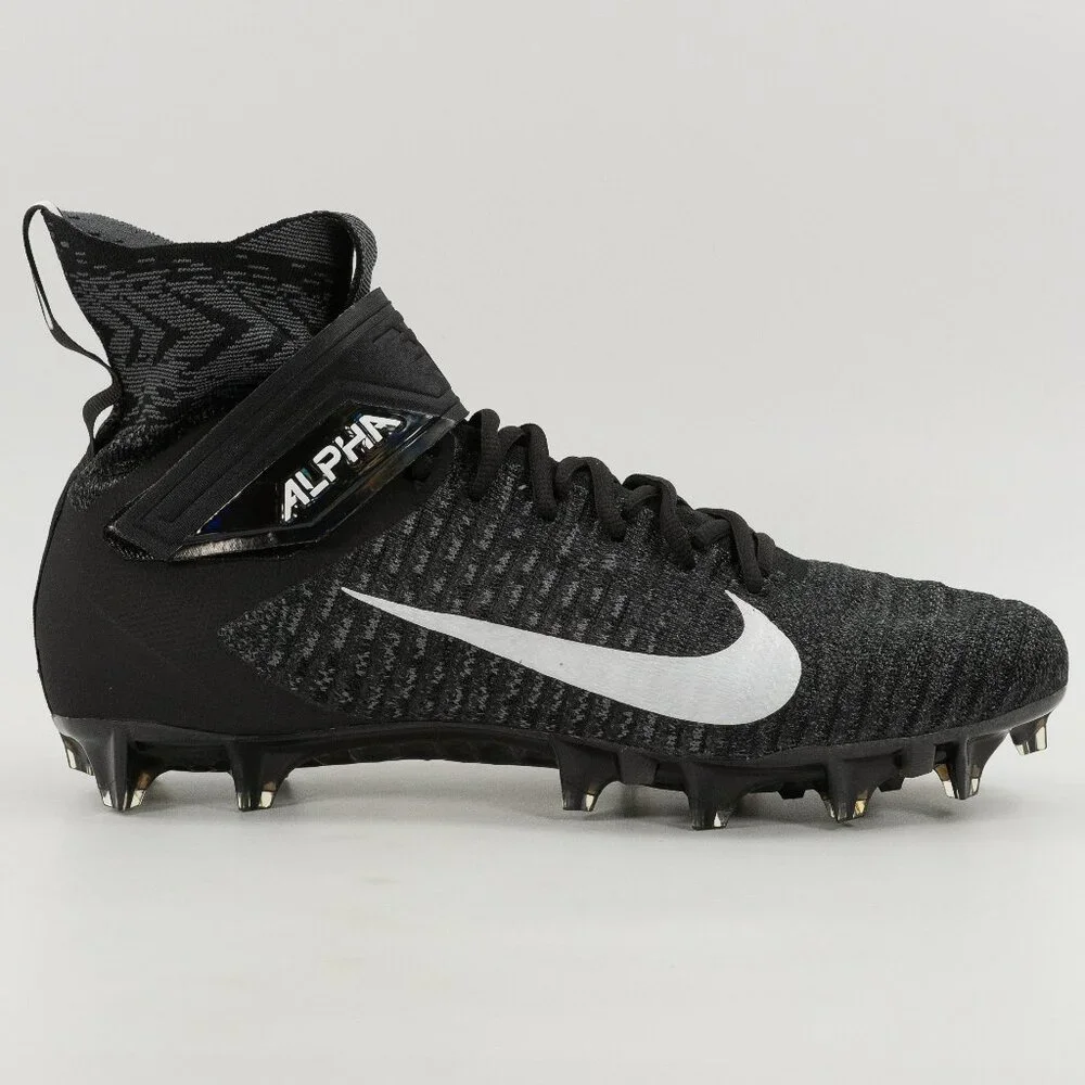 Nike Alpha Menace Elite 2 WIDE 'Black' BV3298-001 Football Cleats Multi Size